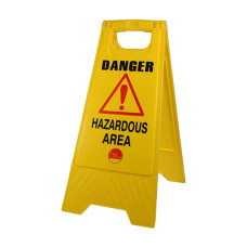 Timco A-Frame Safety Sign Hazardous Area 610x300x30