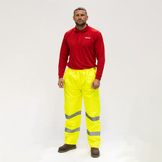Timco Hi-Vis Elastic Waste Trousers Yellow