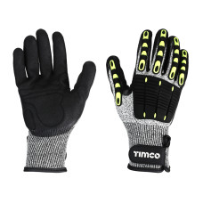 Timco Impact Cut Grip Gloves Nitrile Coated
