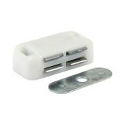 Timco Magnetic Catch 4kg White 2pcs