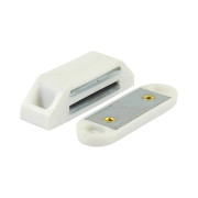 Timco Magnetic Catch 6kg White 2pcs