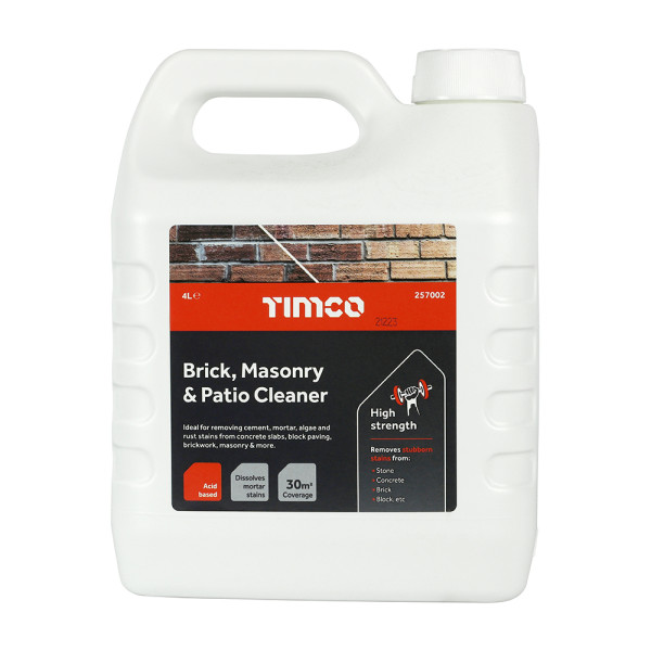 Timco Brick, Masonry & Patio Cleaner 4 Litre Timco Brick, Masonry & Patio Cleaner 4 Litre
