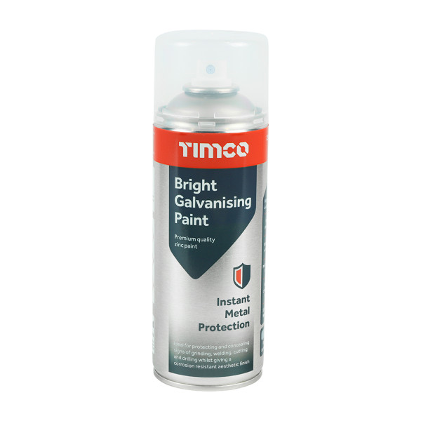 Timco Bright Galvanising Paint Spray 380ml Timco Bright Galvanising Paint Spray 380ml