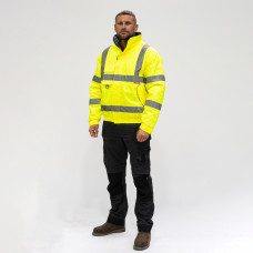 Timco Hi-Vis Bomber Jacket Yellow