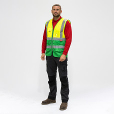 Timco Hi-Vis Executive Vest Yellow & Green