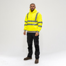 Timco Hi-Vis Sweatshirt with Hood Yellow