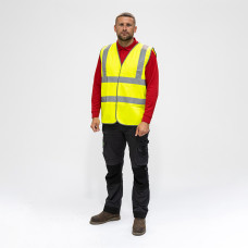 Timco Hi-Vis Waistcoat Vest Yellow