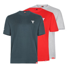 Timco Short Sleeve Trade T-Shirt Grey/Red/Green 3pcs