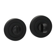 Bathroom Thumb Turn & Release Matt Black 51mm 2pcs