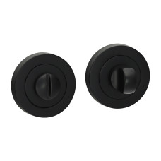 Bathroom Thumb Turn & Release Matt Black 51mm 2pcs