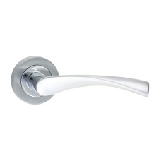 Edleston Lever On Rose Handles Polished/Satin 51mm 2pcs
