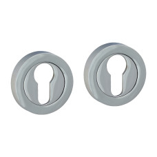 Euro Profile Escutcheons Polished Chrome 51mm 2pcs