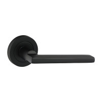 Radmore Lever On Rose Handles Matt Black 51mm 2pcs