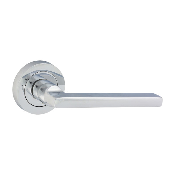 Radmore Lever On Rose Handles Polished Chrome 51mm 2pcs Radmore Lever On Rose Handles Polished Chrome 51mm 2pcs