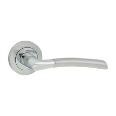 Shavington Lever on Rose Handles Satin/Polished 51mm 2pcs