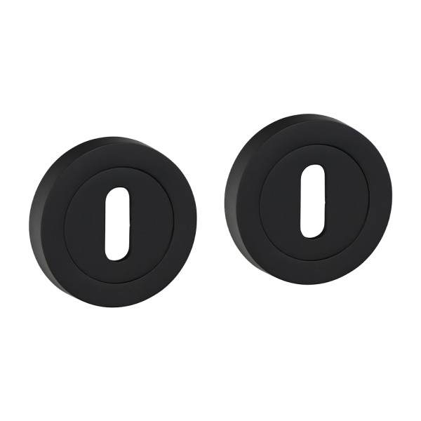 Standard Profile Escutcheons Matt Black 51mm 2pcs Standard Profile Escutcheons Matt Black 51mm 2pcs