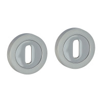 Standard Profile Escutcheons Satin/Polished 51mm 2pcs