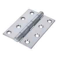 Timco Strong Steel Plain Butt Hinges Zinc 100x73mm 2pcs