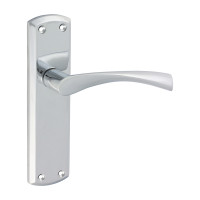 Zeta Latch Handles Polished Chrome 175x45mm 2pcs