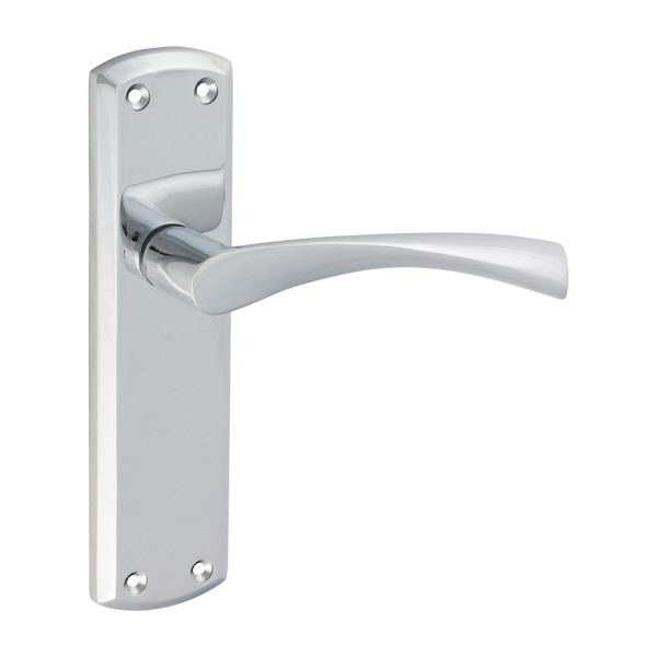 Zeta Latch Handles Polished Chrome 175x45mm 2pcs Zeta Latch Handles Polished Chrome 175x45mm 2pcs