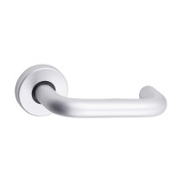 Satin Alu Contractors Lever Rose Handles 52mm 2pcs