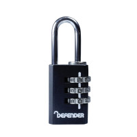 Squire Defender 3 Wheel Combination Padlock 20mm