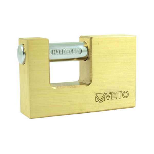 Timco Rectangular Brass Padlock 75mm Timco Rectangular Brass Padlock 75mm