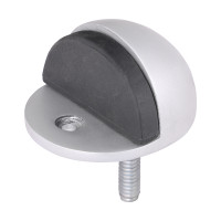 Timco Satin Aluminium Oval Door Stop 50mm