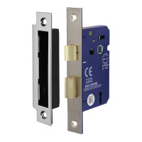 Timco 3 Lever Sashlock Satin Nickel