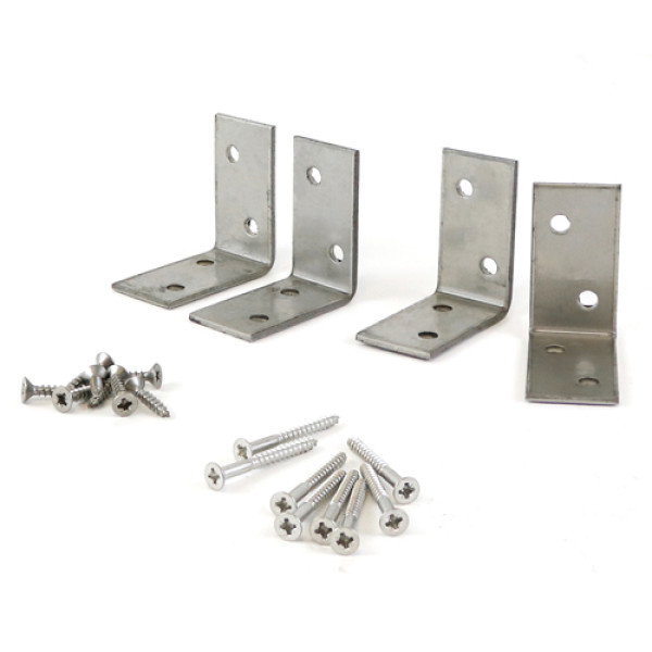 Timco Decking Handrail Bracket Kit SS 4 Brackets & Screws Timco Decking Handrail Bracket Kit SS 4 Brackets & Screws