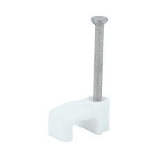 Flat Cable Clips White to fit 1.0mm 100pcs