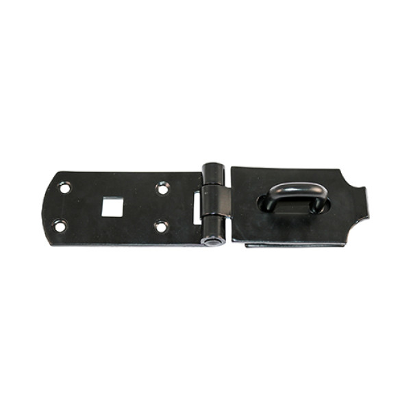 Black Heavy Duty Secure Bolt On Hasp & Staple Plain Bag Black Heavy Duty Secure Bolt On Hasp & Staple Plain Bag