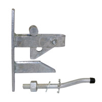 Self Locking Gate Catch with Cranked Striker HDG 120mm
