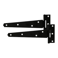 Timco Black Light Duty Pair of Tee Hinges Plain Bag