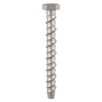 Masonry Bolts Hex Head Exterior Silver