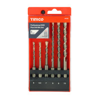 Timco Pro SDS Plus Masonry Drill Bit Set 6pcs