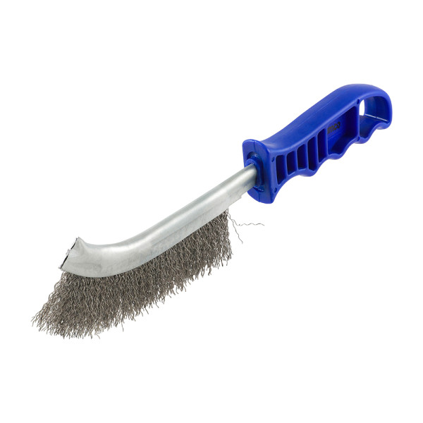 Timco Blue Handle Wire Brush Stainless Steel 255mm Timco Blue Handle Wire Brush Stainless Steel 255mm