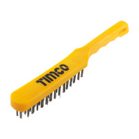 Timco Plastic Handle Steel Wire Brush