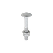 Carriage Bolt Hex Nut & Washer Exterior