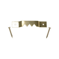 Sawtooth Hangers & Nails Electro Brass