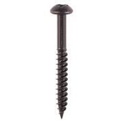 Timco Blackjax Wood Screws Round Head Black