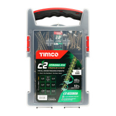 Timco C2 Strong-Fix Screws Mix Grab Pack Tray 600pcs