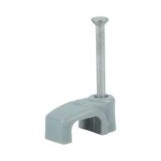 Timco Flat Twin&Earth Cable Clips Grey