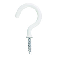 Timco Round Cup Hooks White