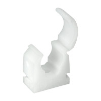 Timco Single Pipe Hinged Clips White