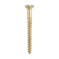Timco Solid Brass Timber Screws Countersunk Slot