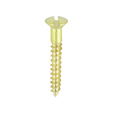 Timco Solid Brass Timber Screws Rised Countersunk