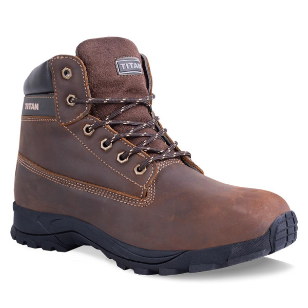 Titan Mens Safety Boots Jaguar Brown TC37 Titan Mens Safety Boots Jaguar Brown TC37