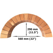 Vitcas Arch Fire BrickS Buff up to 1300°C Set of 17