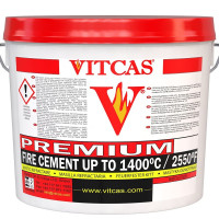 Vitcas Premium Fire Cement Buff up to 1250°C 25kg